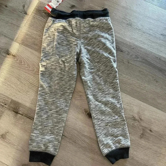 Cat & Jack Kids Drawcord Waistband Tapered Leg Pants Almond Gray XS NWT - Picture 6 of 7